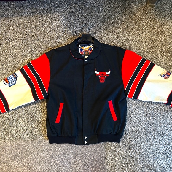 Chicago Bulls Jeff Hamilton NBA Brushed Twill Jacket Fan...